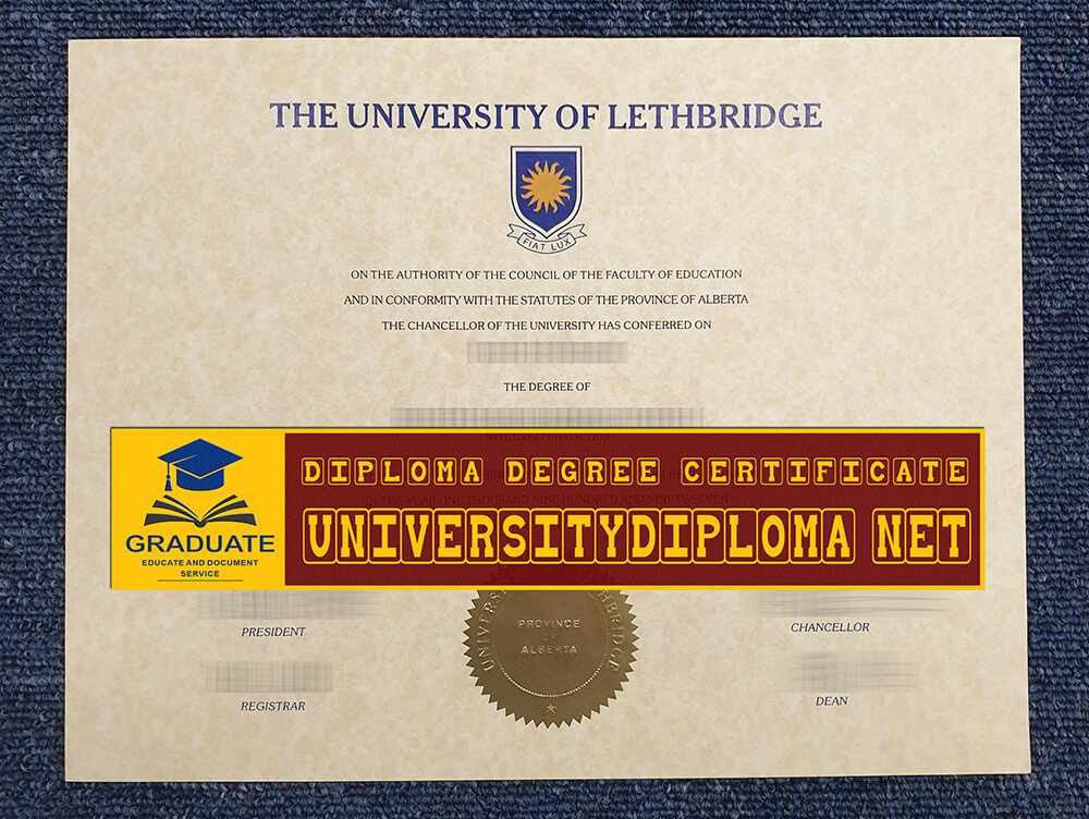 fake University of Lethbridge diploma, fake University of Lethbridge degree