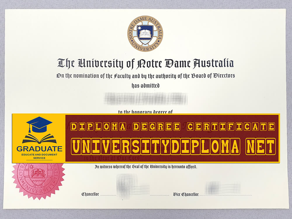 fake University of Notre Dame Australia diploma, fake University of Notre Dame Australia degree