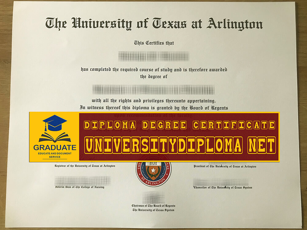 fake University of Texas at Arlington diploma, fake University of Texas at Arlington degree