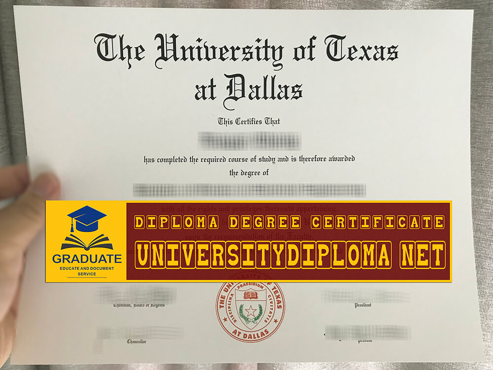 fake University of Texas at Dallas diploma, fake University of Texas at Dallas degree