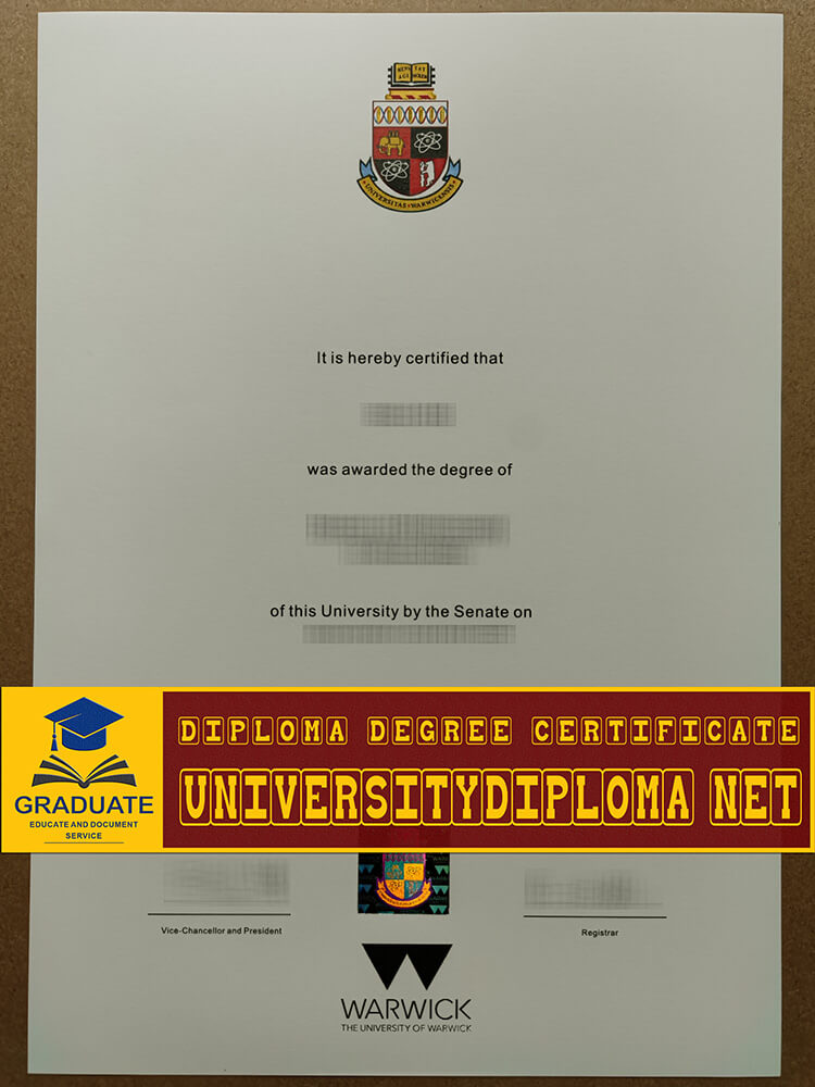 fake University of Warwick degree