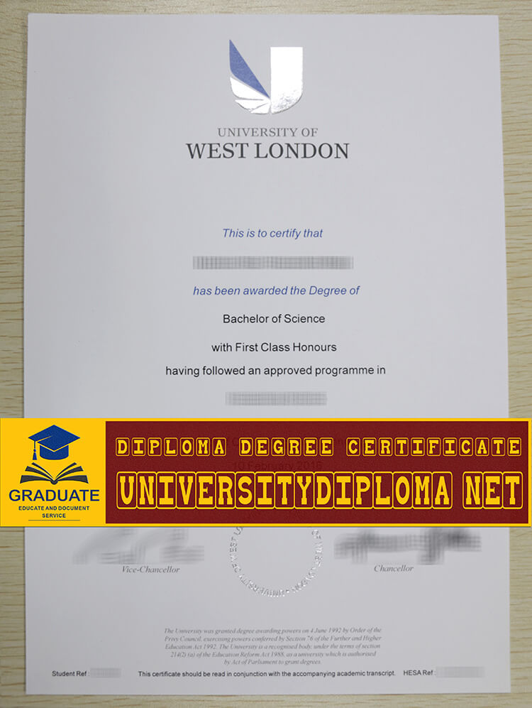 fake University of West London degree certificate, fake University of West London diploma