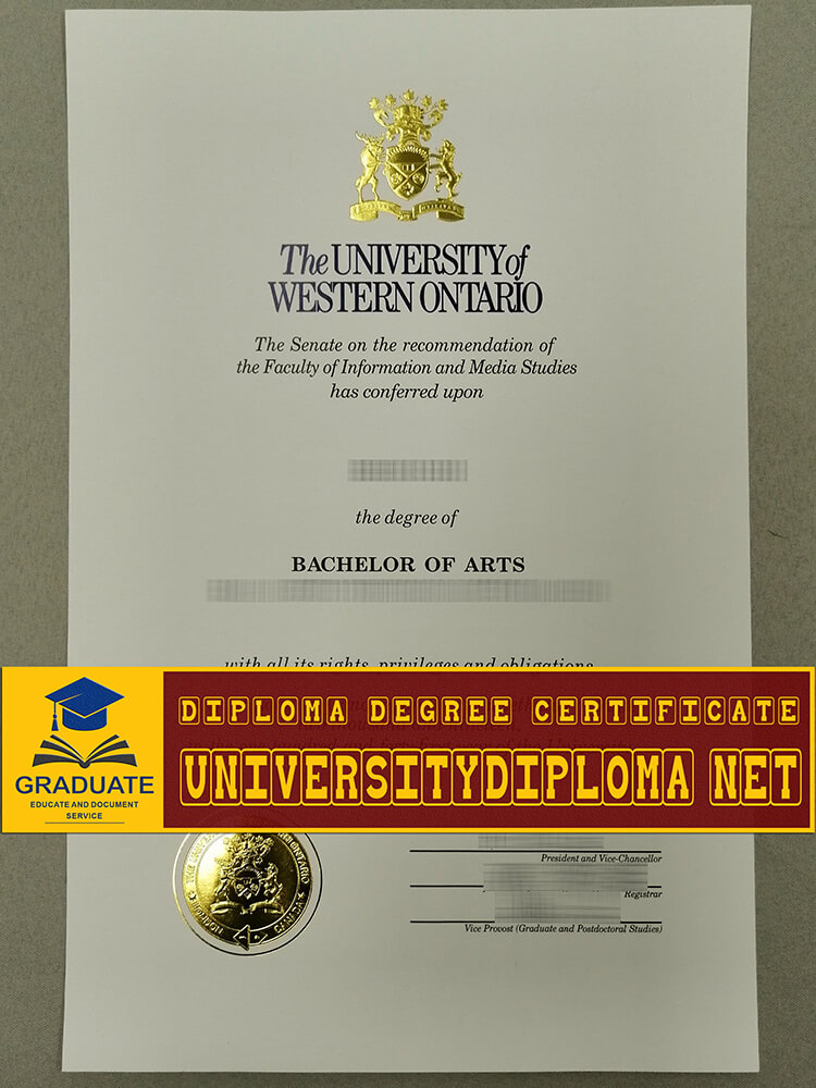 fake University of Western Ontario diploma, fake University of Western Ontario degree