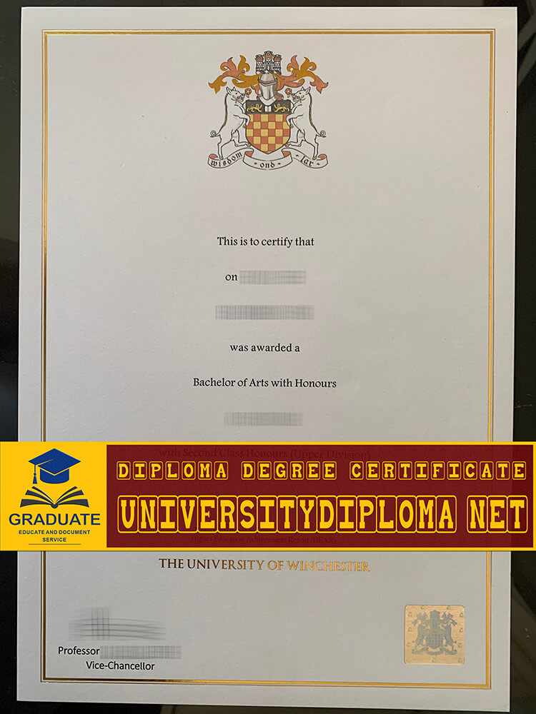fake University of Winchester degree certificate, Fake University of Winchester Diploma
