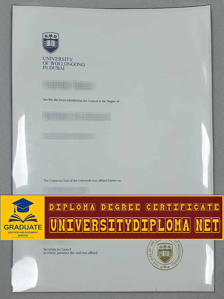 fake University of Wollongong in Dubai diploma, fake University of Wollongong in Dubai degree