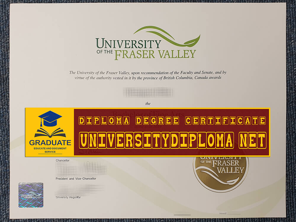 fake University of the Fraser Valley diploma, fake University of the Fraser Valley degree