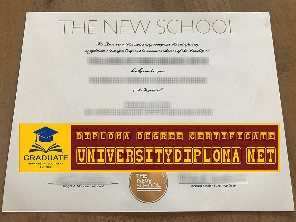 The New School fake diploma