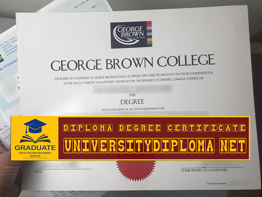 fake George Brown College diploma