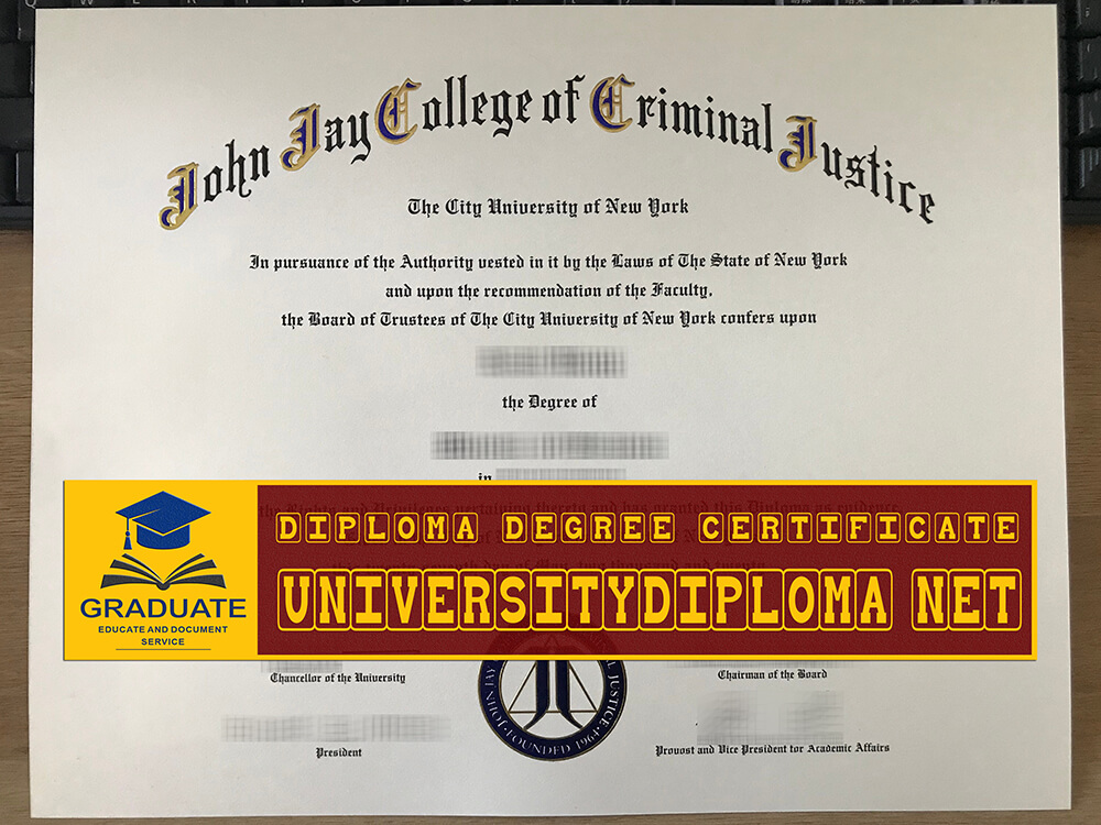 fake John Jay College Criminal Justice diploma