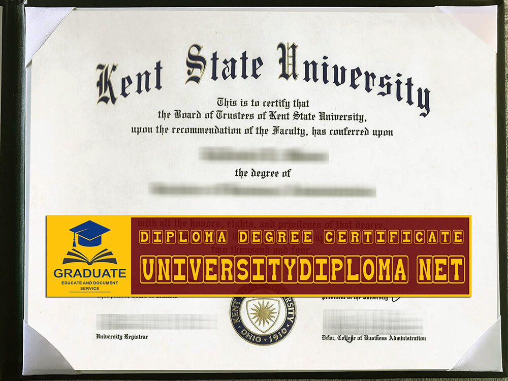 fake Kent State University diploma