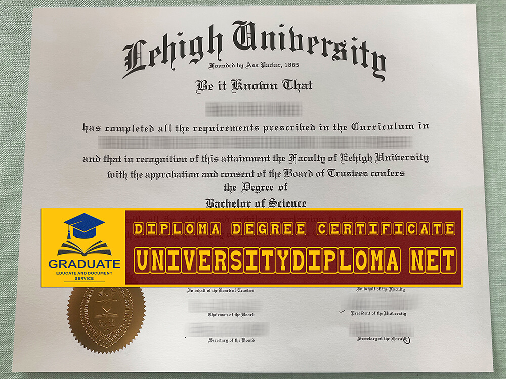 fake Lehigh University diploma
