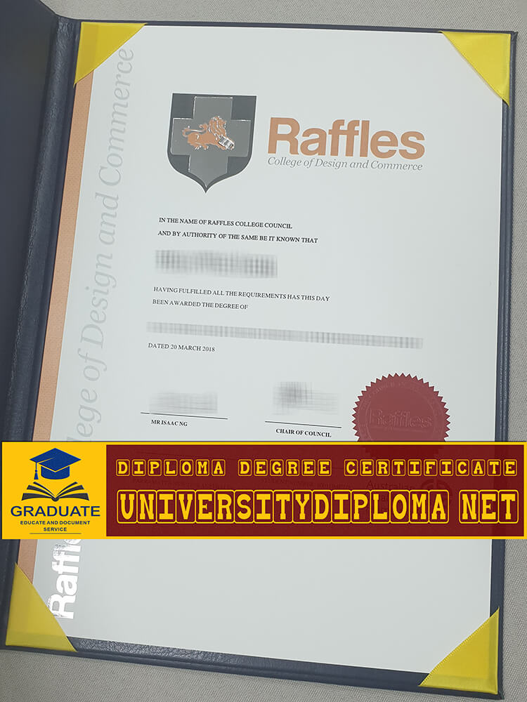 fake Raffles Design Institute Singapore diploma