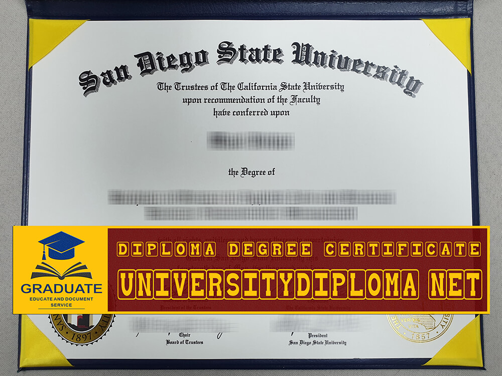fake San Diego State University diploma, fake SDSU diploma