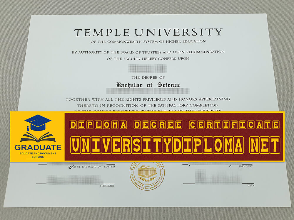 fake Temple University diploma