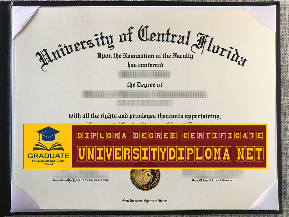 fake University of Central Florida diploma