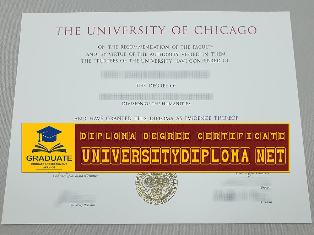 fake University of Chicago diploma