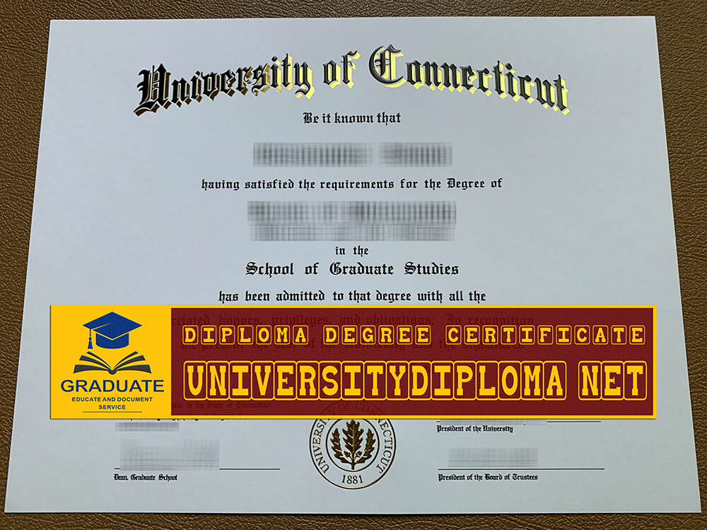 fake University of Connecticut diploma