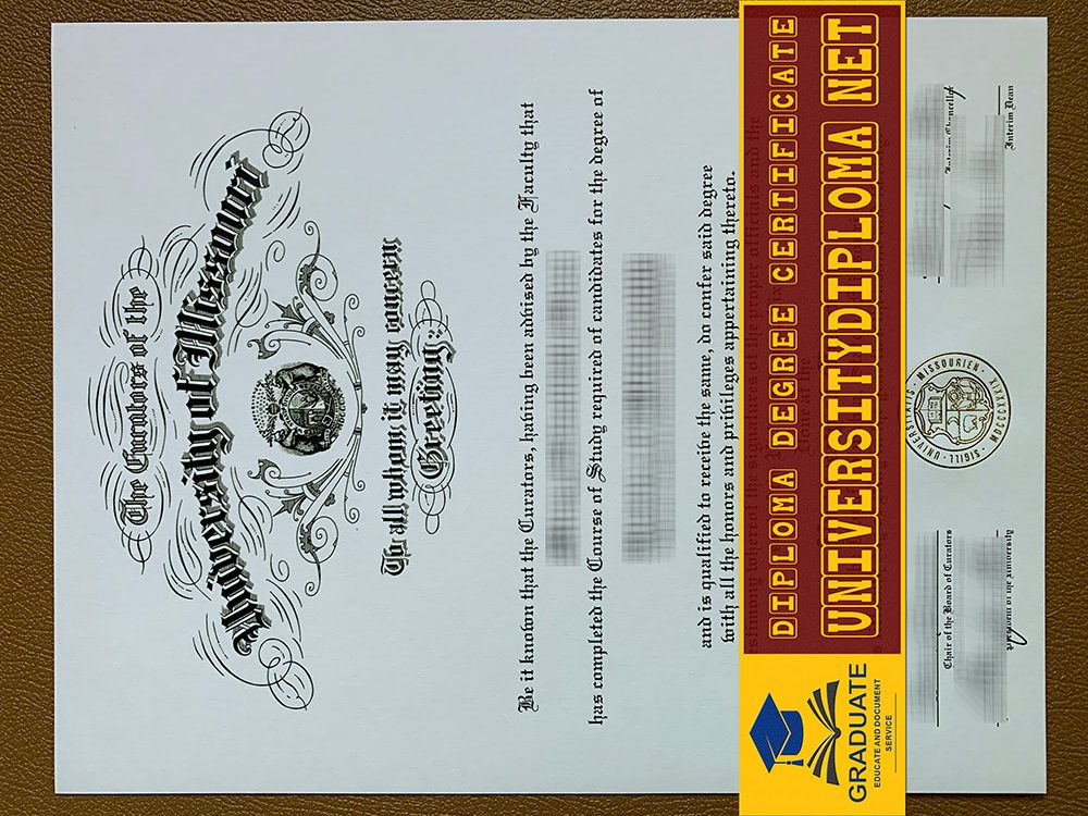 fake University of Missouri diploma certificate, fake University of Missouri degree certificate