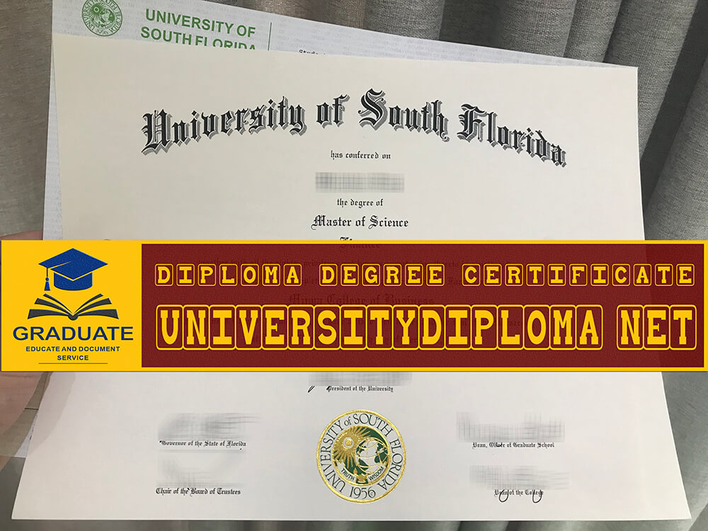 fake University of South Florida diploma