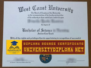 fake West Coast University diploma