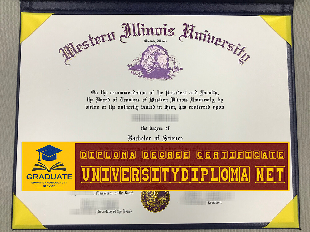 fake Western Illinois University diploma