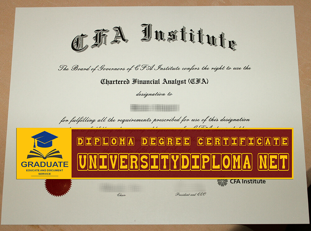 CFA institute certificate