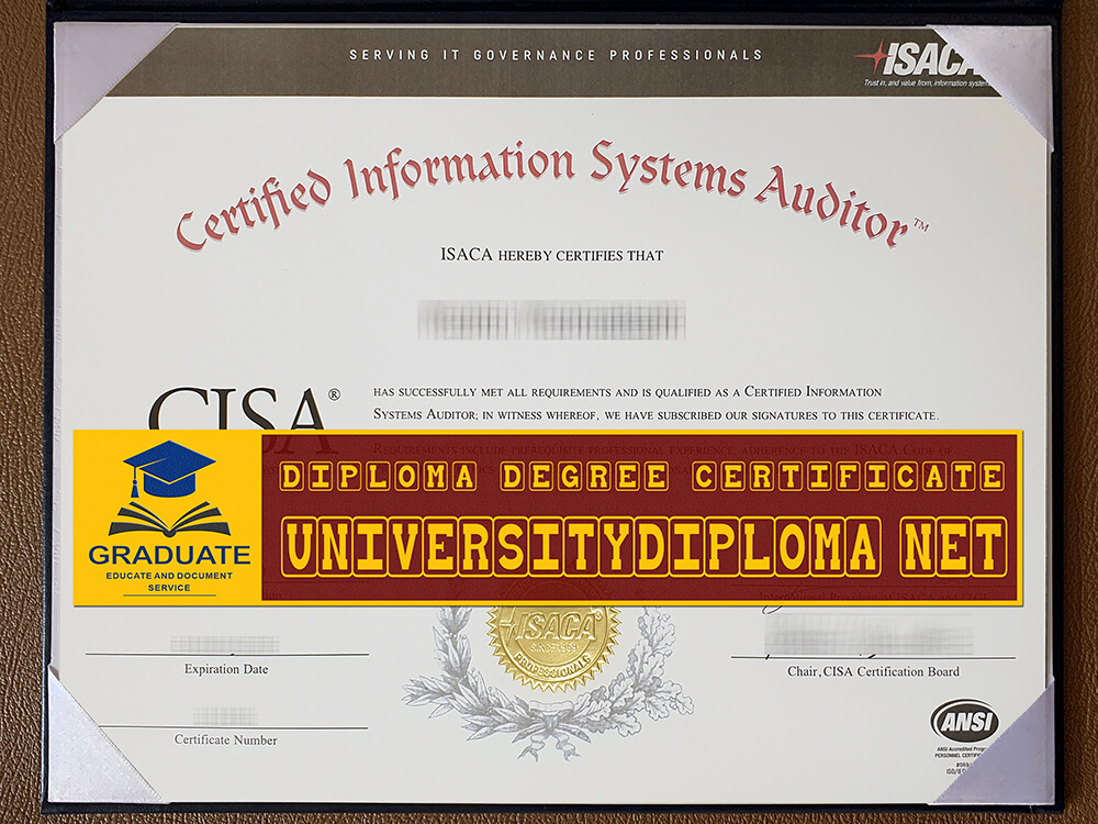 Fake CISA Certificate