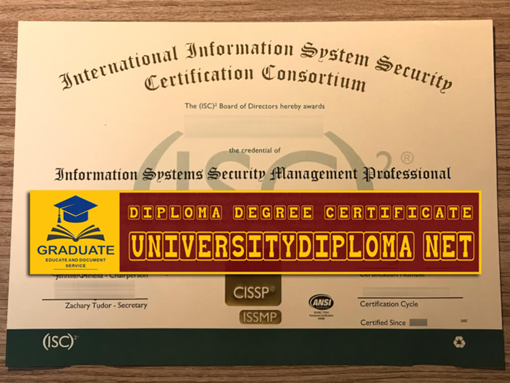 fake CISSP Certificate