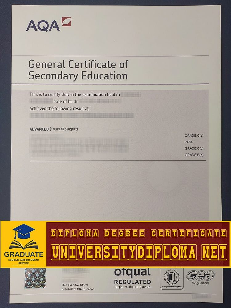 fake GCSE Certificate